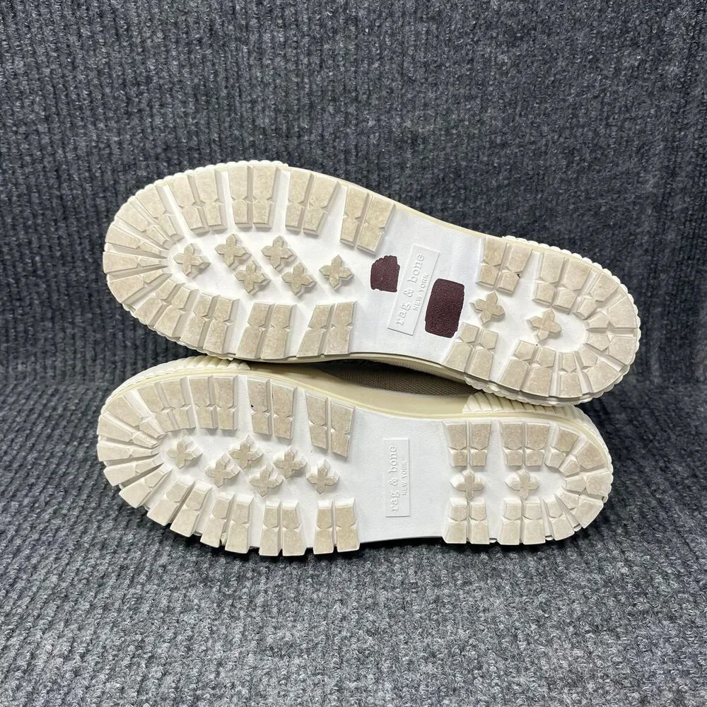 Rag & Bone Army Hiker Low Ecru White Beige Canvas Shoes Sneakers Womens 36 / 6 - Picture 6 of 7
